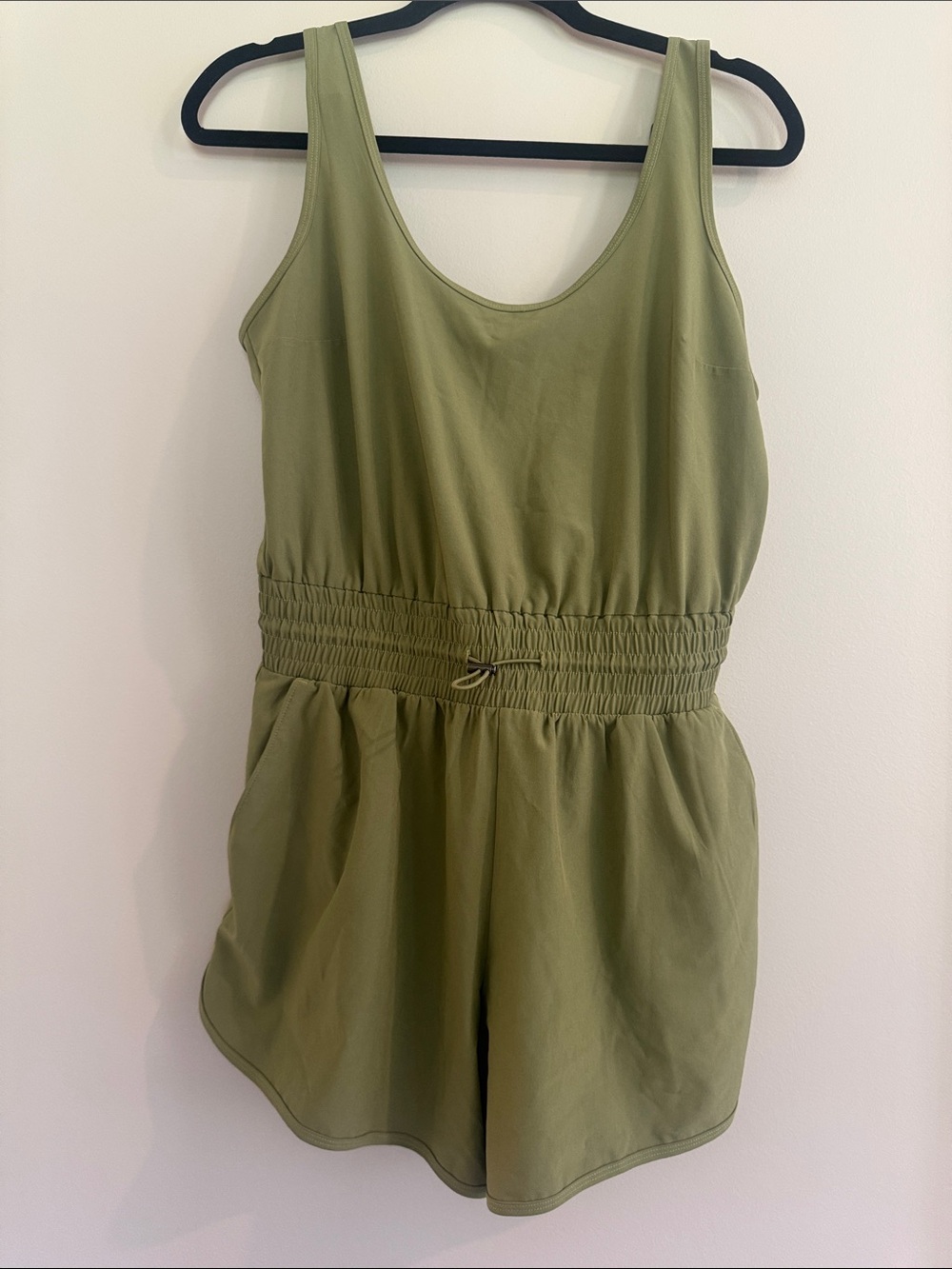 Abercrombie & Fitch Olive Green Sleeveless Romper